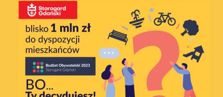 Rusza Budżet Obywatelski 2023 w Starogardzie - 09.06.2022